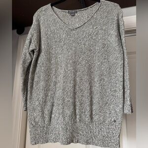 Eddie Bauer. Size Small. Brownish/Gray White Sweater.